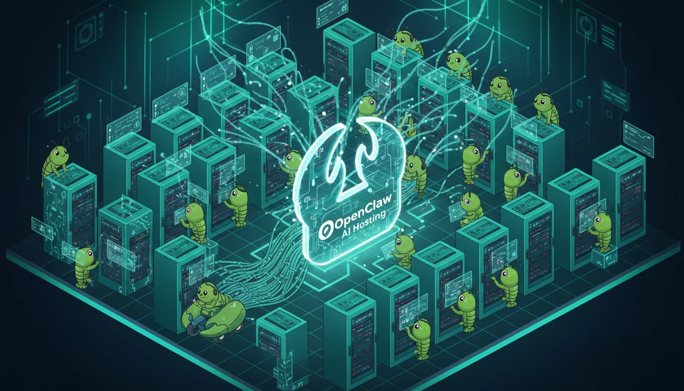 OpenClaw lobster mascot hero illustration