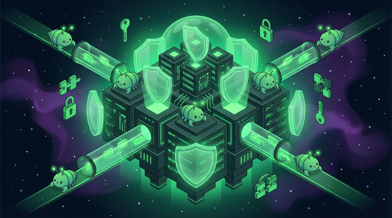 Secure fortress representing server protection