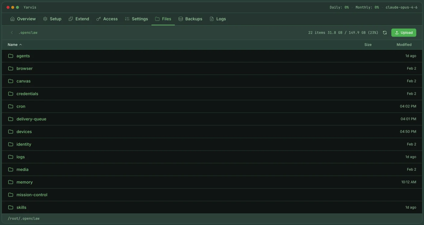 Browse Your Instance Files